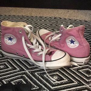 Pink/ Purple High Top Converse